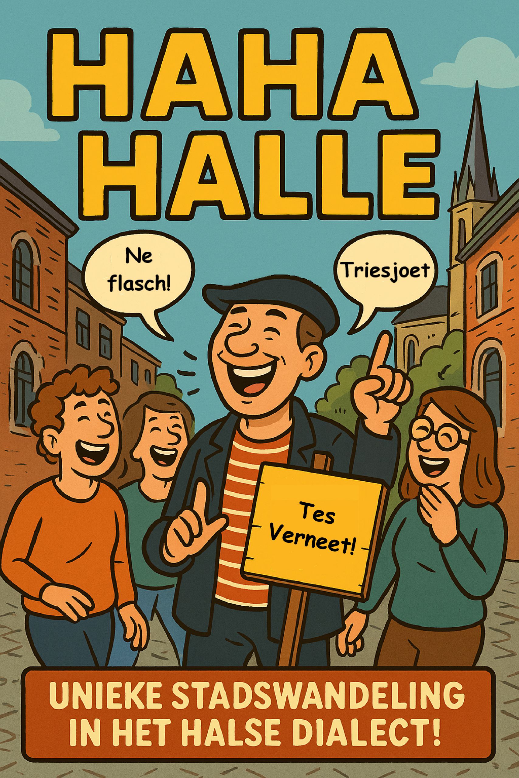 Unieke stadswandeling in het Halse Dialect