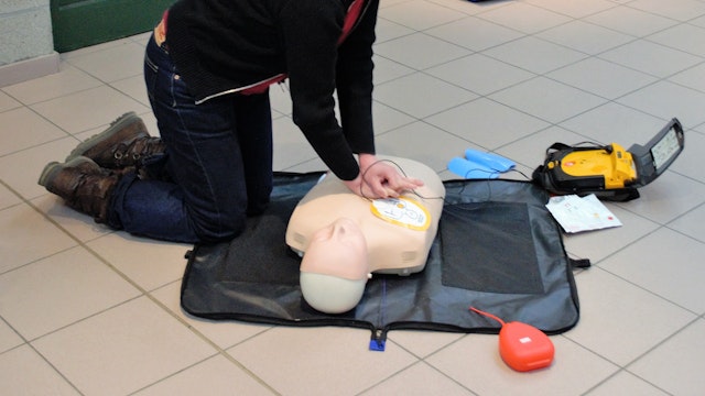 Reanimatie met een AED toestel