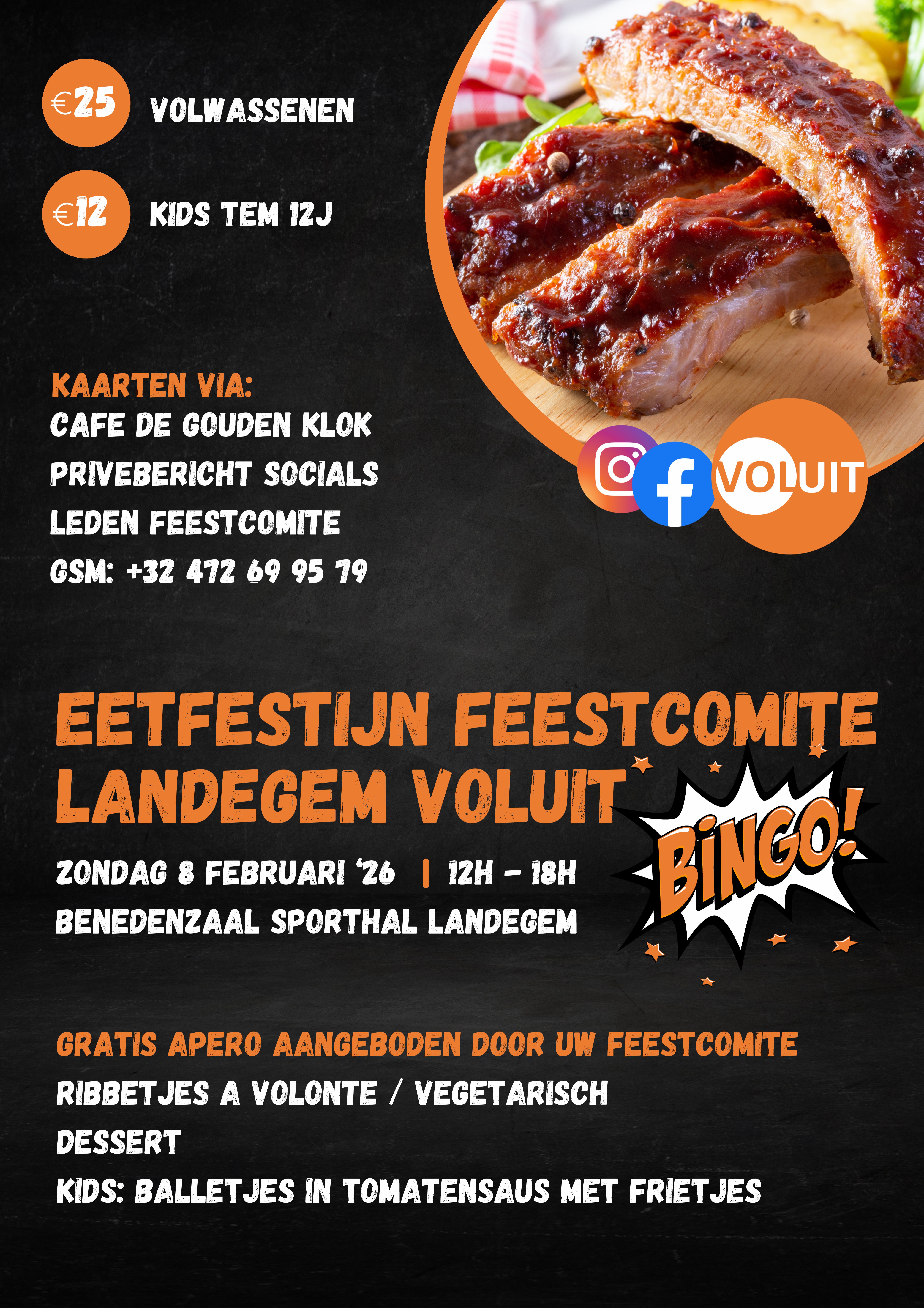 eetfestijn 2026 Feestcomité Voluit Landegem