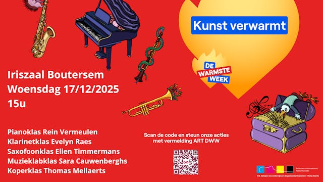 rode affiche met vlam warmste week