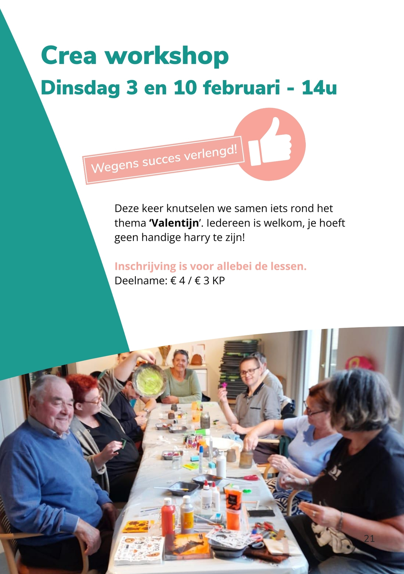 Crea workshop - 2 lessen