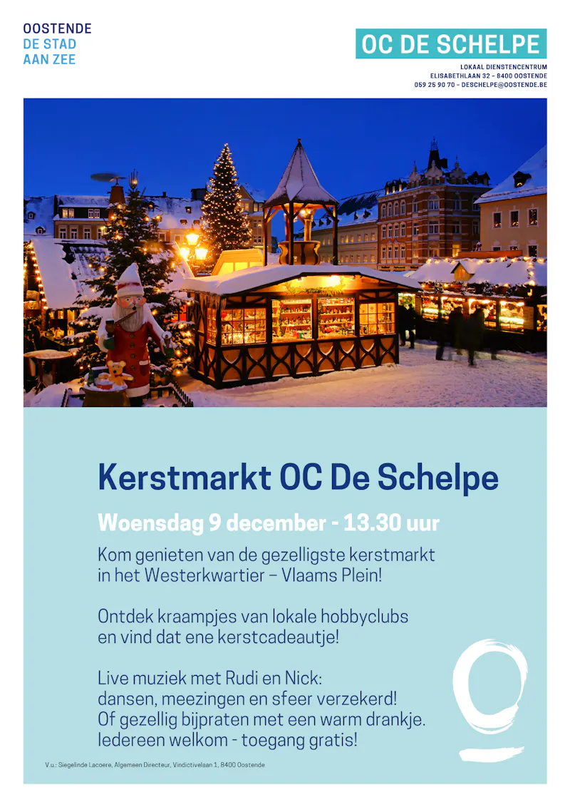 Kerstmarkt en dansnamiddag OC De Schelpe