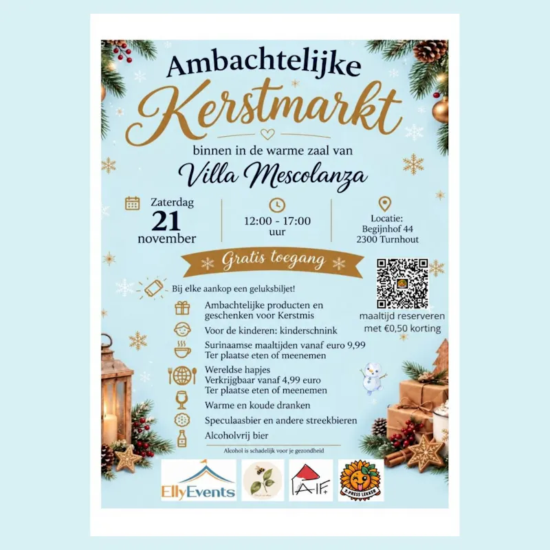 Ambachtelijke Kerstmarkt in Villa Mescolanza