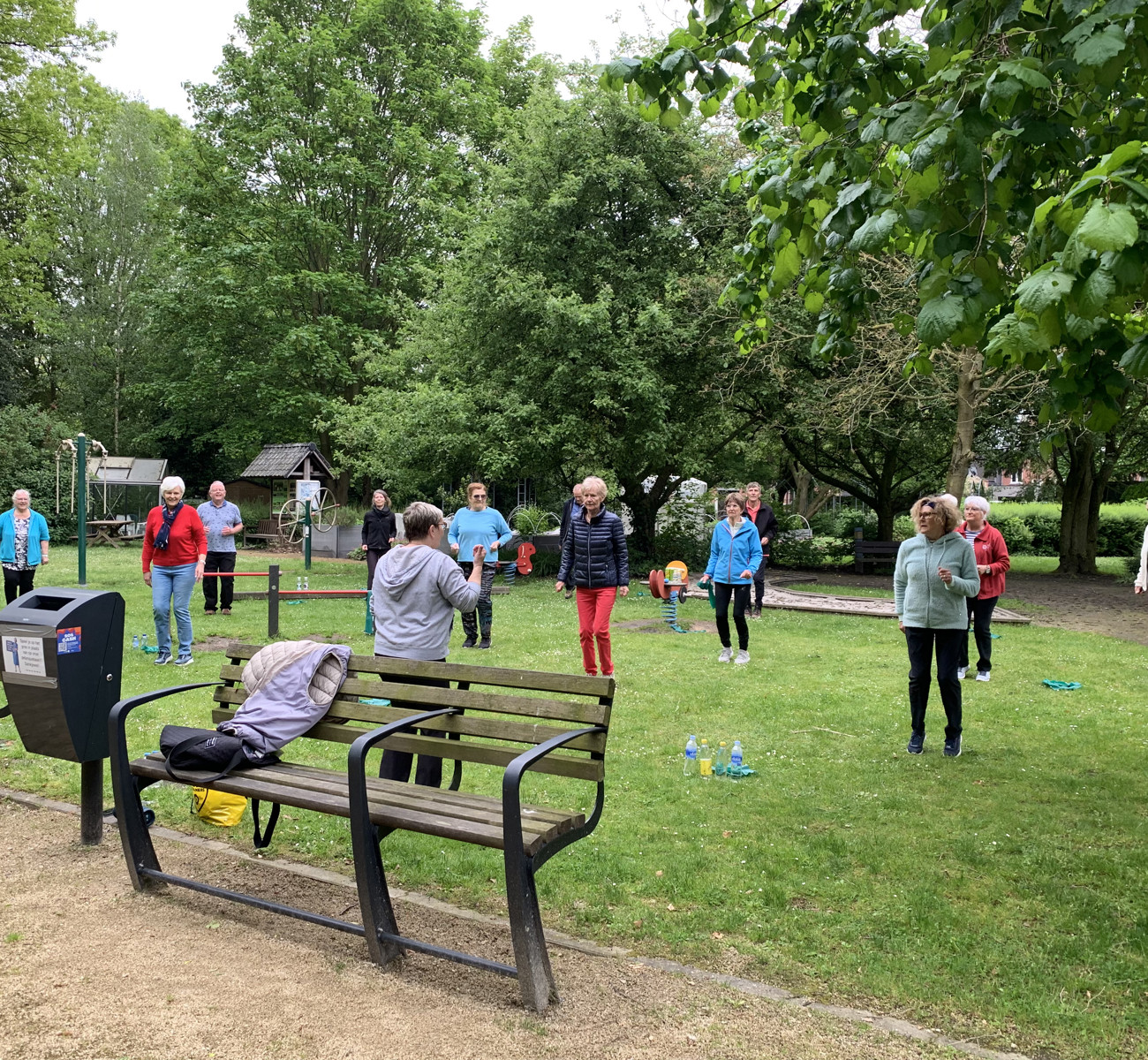 In de tuin van De Ontmoeting.