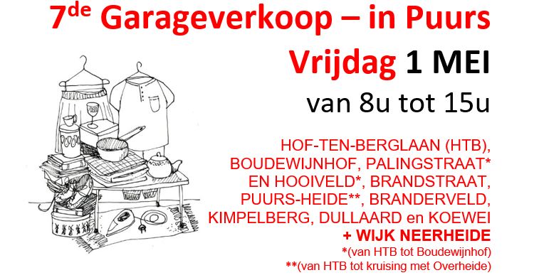 7de garageverkoop