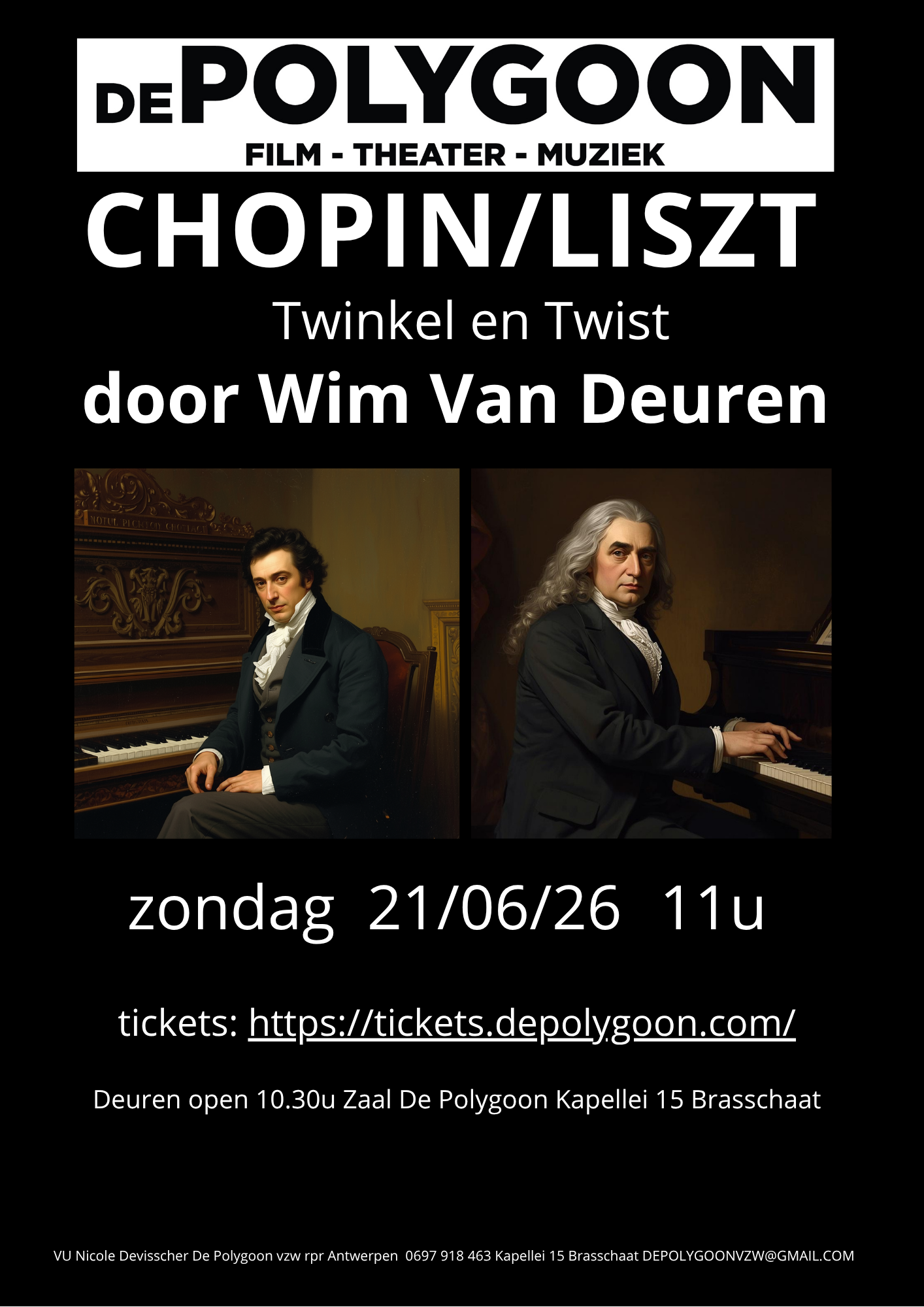 Chopin en Liszt, Twinkel en Twist.