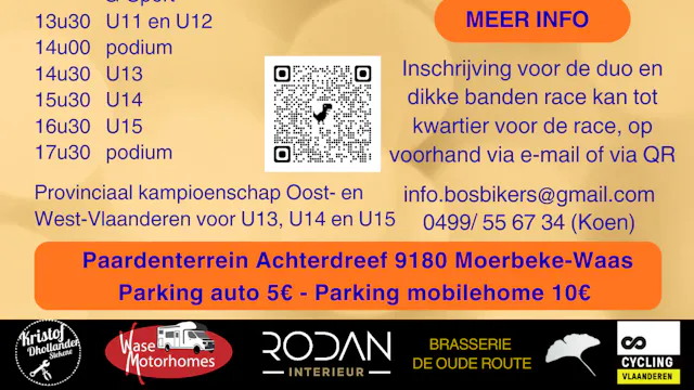 MTB wedstrijd De Bosbikers