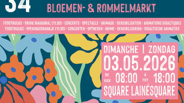 Bloemenmarkt van Vorst 2026_Affiche
