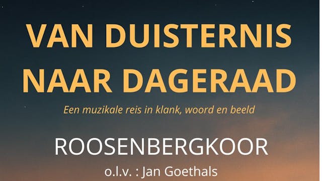 Afiche van het concert