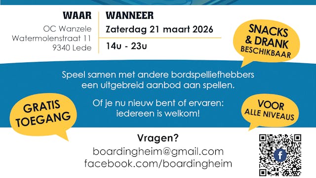 Affiche Boardingheim XXl Speeldag