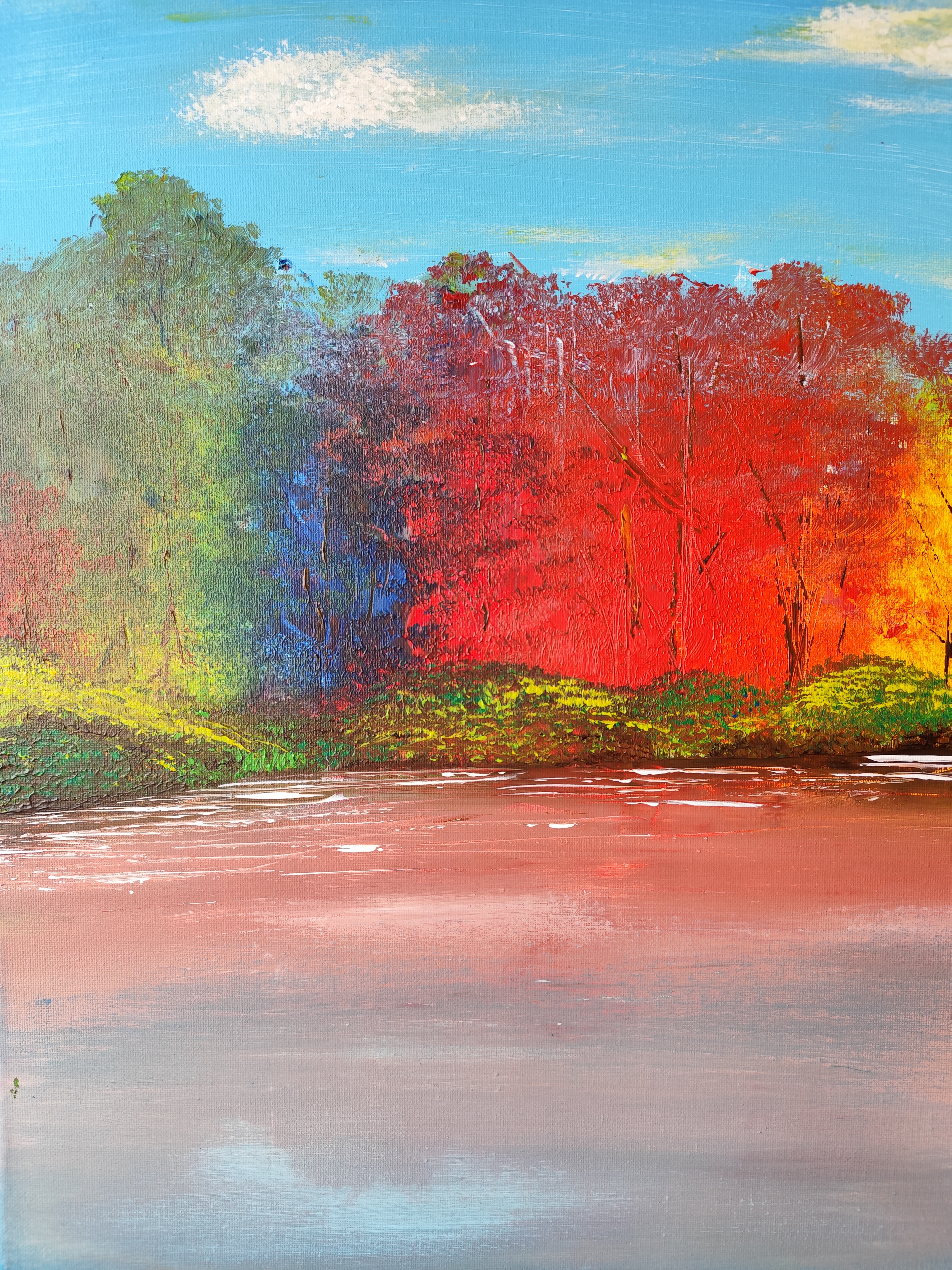 kleuren leren mengen op abstracte wijze