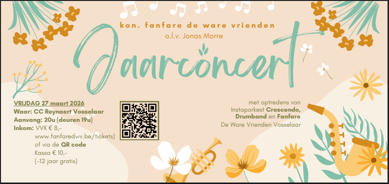 Uitnodiging jaarconcert 2026