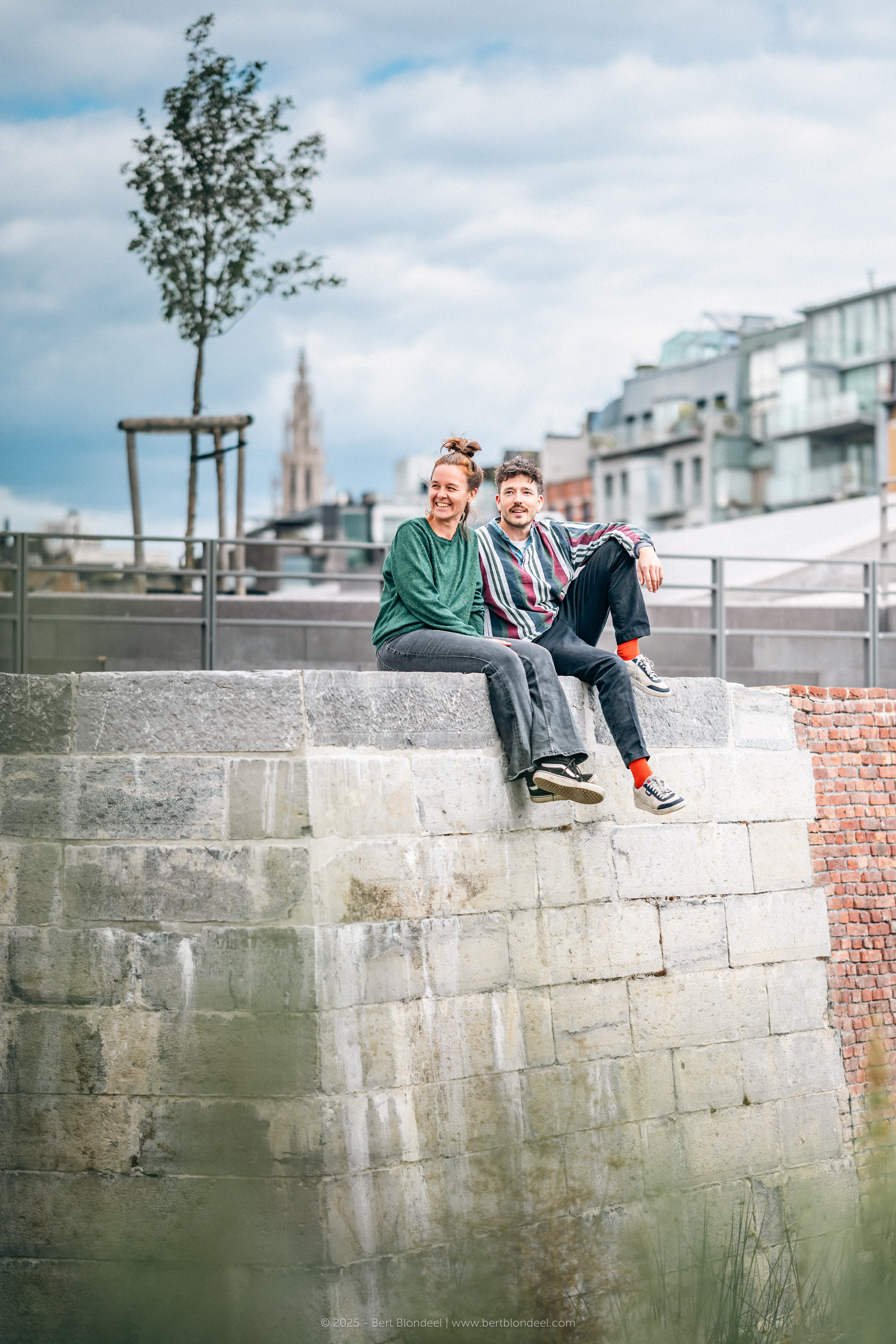 Hannelore en Michiel op het Bastion