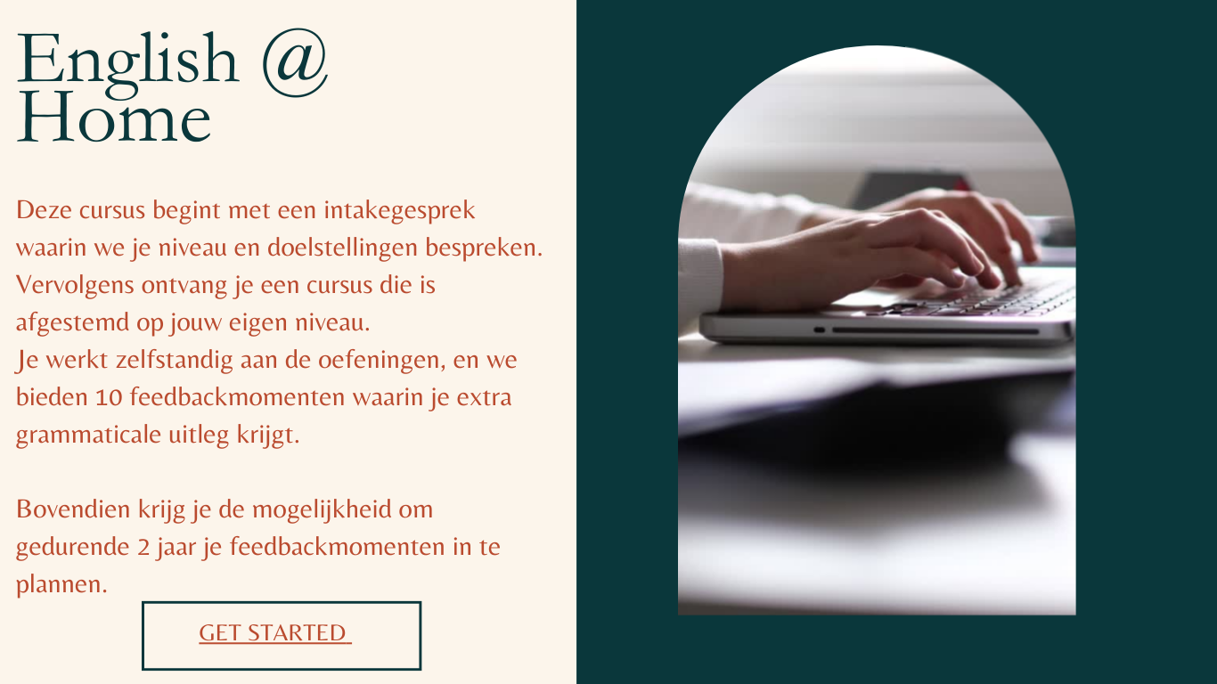 De Talenknobbel introduceert English @Home, een innovatief e-learning programma met begeleiding en ongekende flexibiliteit, ontworpen om zich aan te passen aan jouw levensstijl. Get started today! 