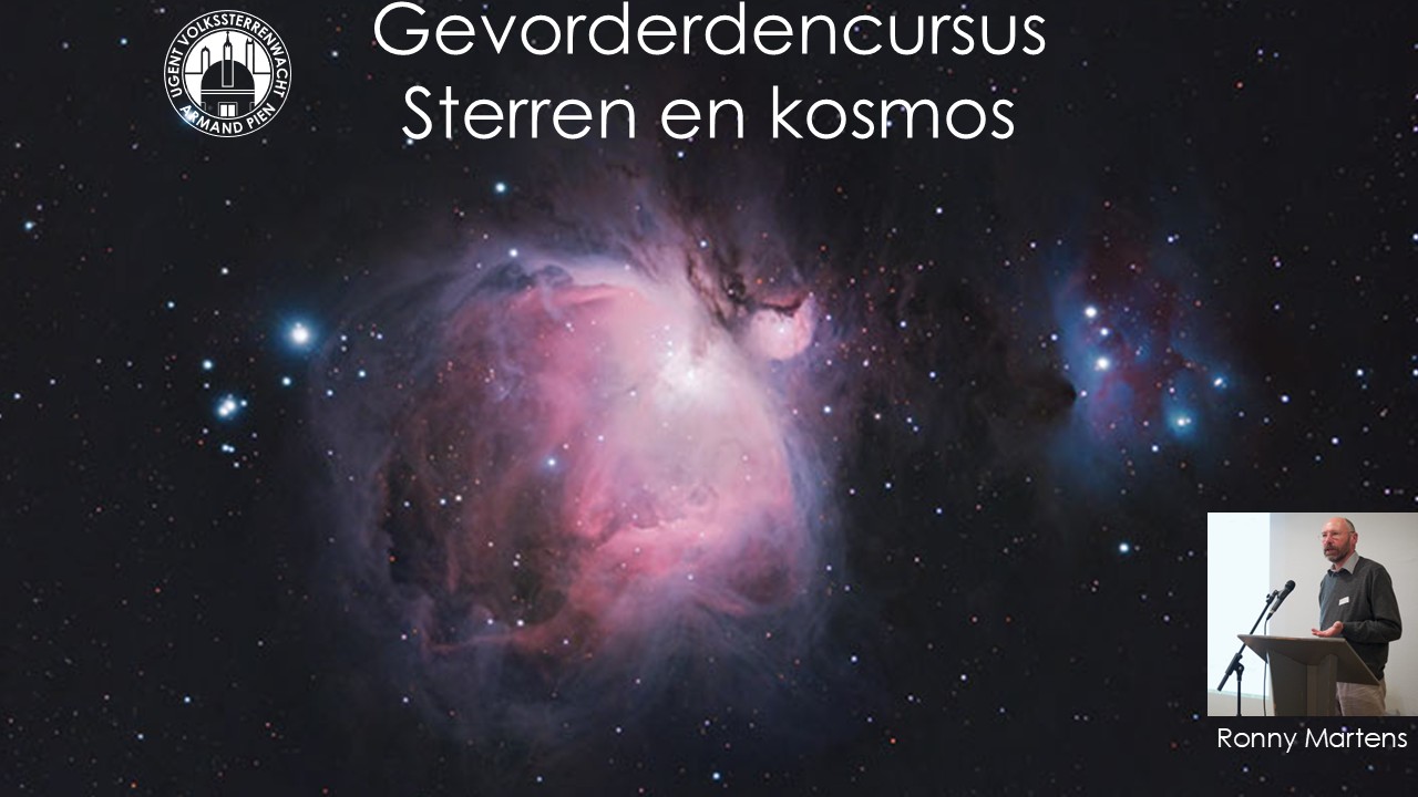 Ronny Martens neemt je in tien lessen mee op een adembenemende reis door onze kosmos! .