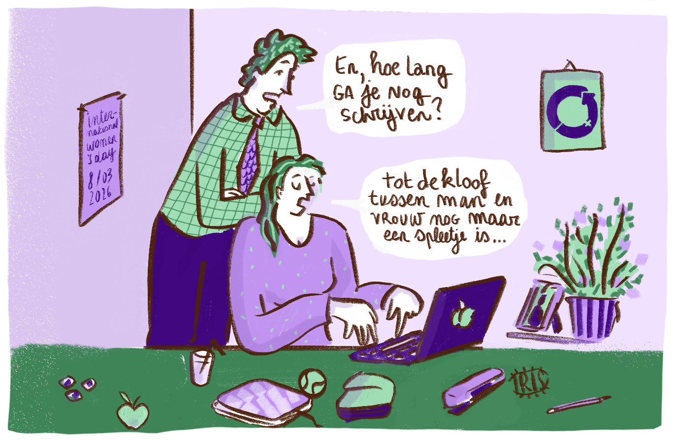 Cartoon vrouwendag