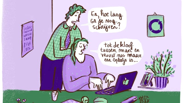 Cartoon vrouwendag