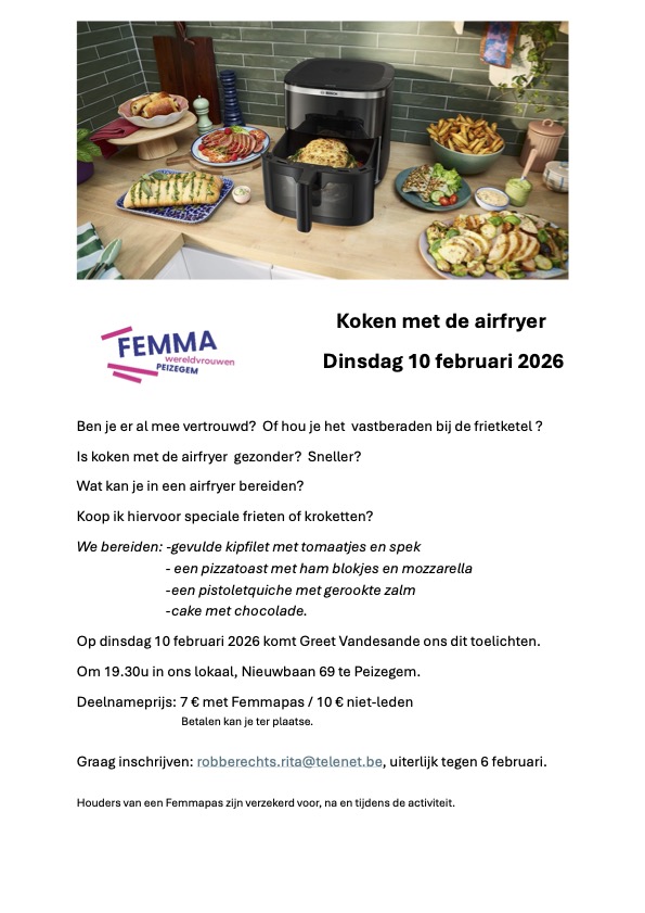 Koken met de airfryer