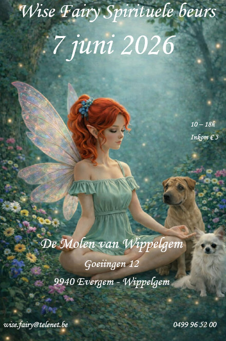 Wise Fairy spirituele beurs : een sfeervol en inspirerend gebeuren vol magie, verbinding en ontdekking. Kom langs en laat je betoveren. Leuke attenties en boeiende lezingen.