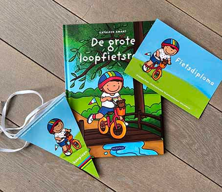 De grote loopfietsrace