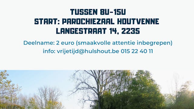 Poster winterwandeling