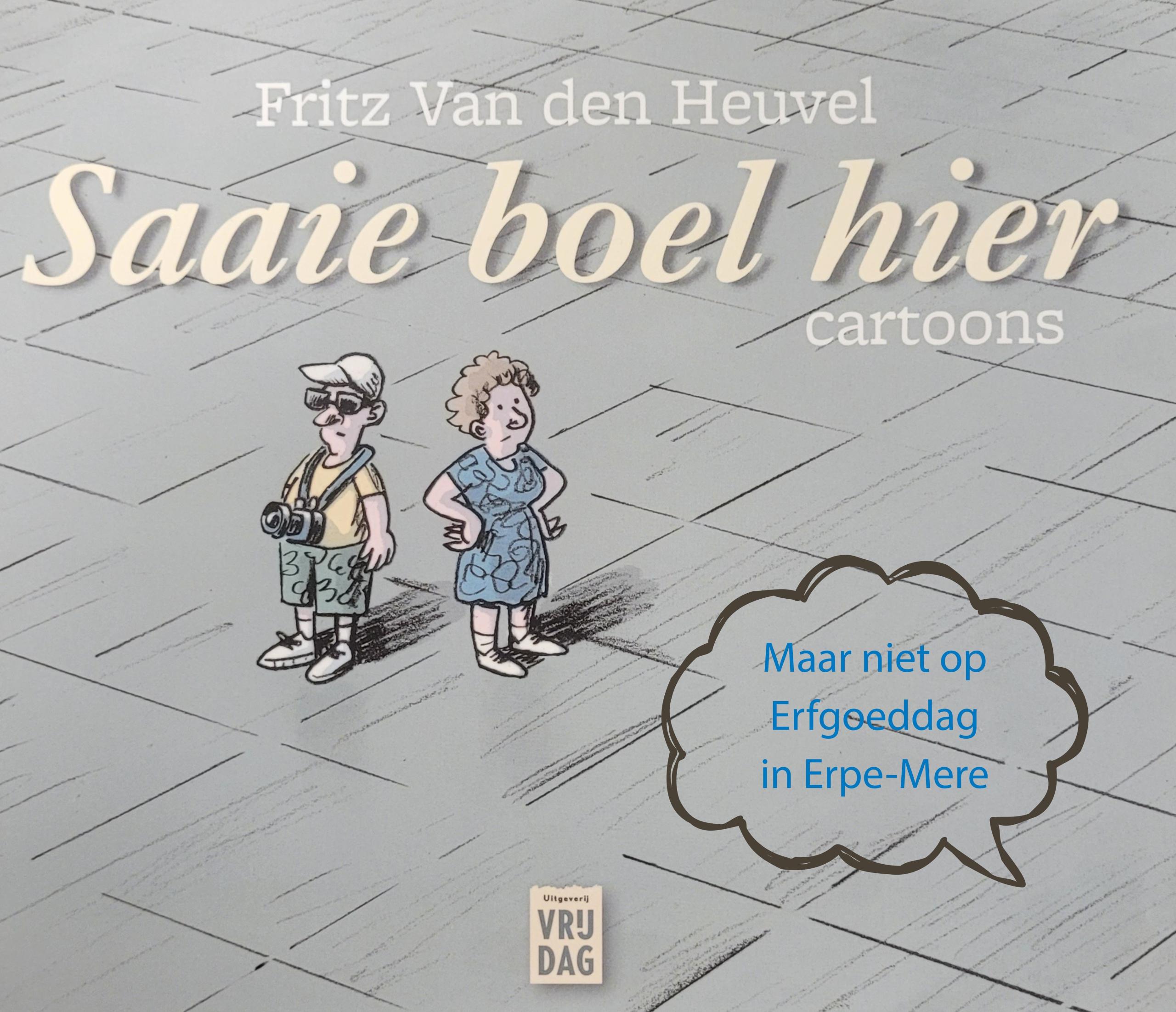 Cover cartoonalbum lokaal cartoonist Frits Van den Heuvel