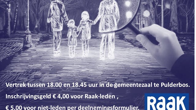 Zaklampenzoektocht Raak Pulderbos