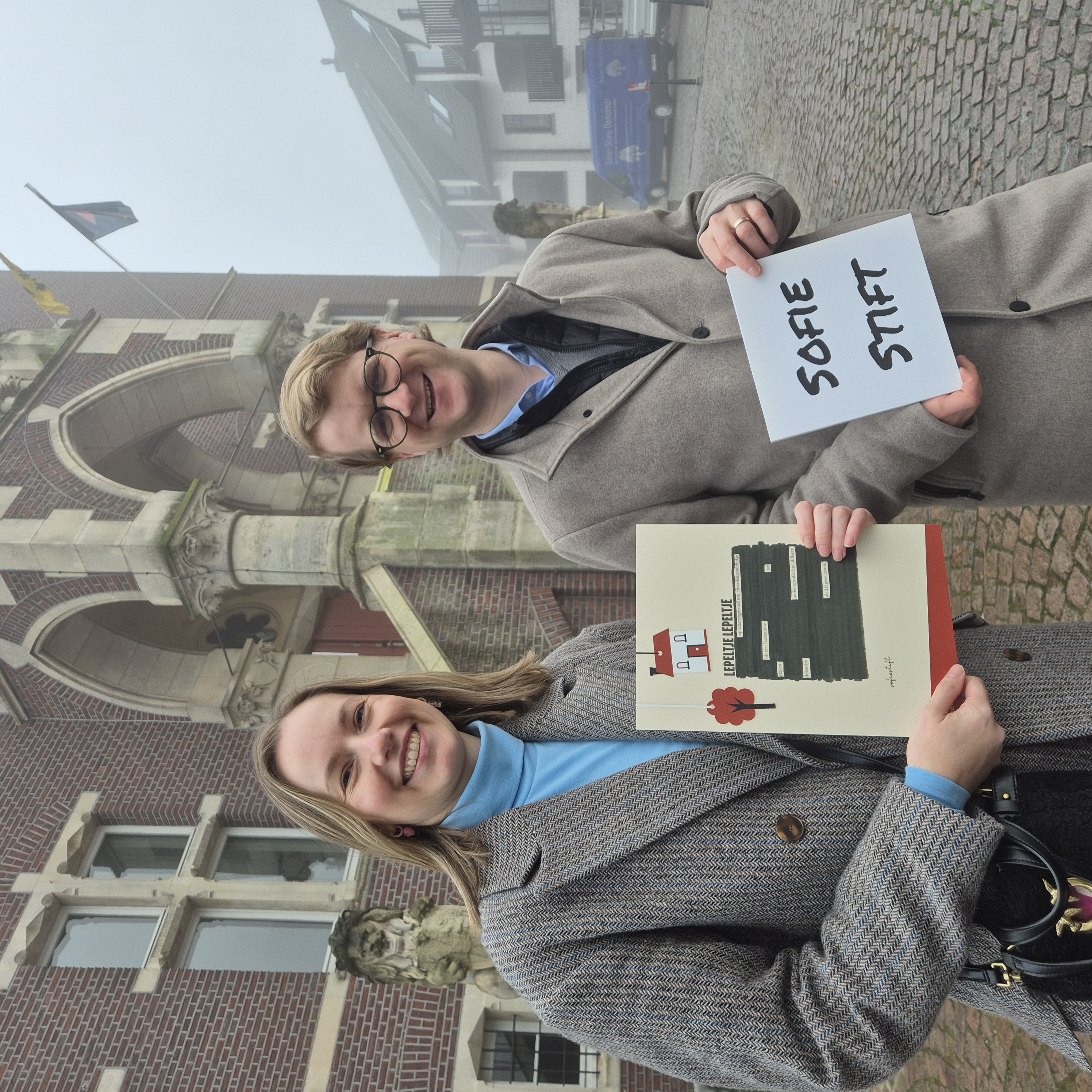 Sofie Huvaere en schepen Brecht Warnez