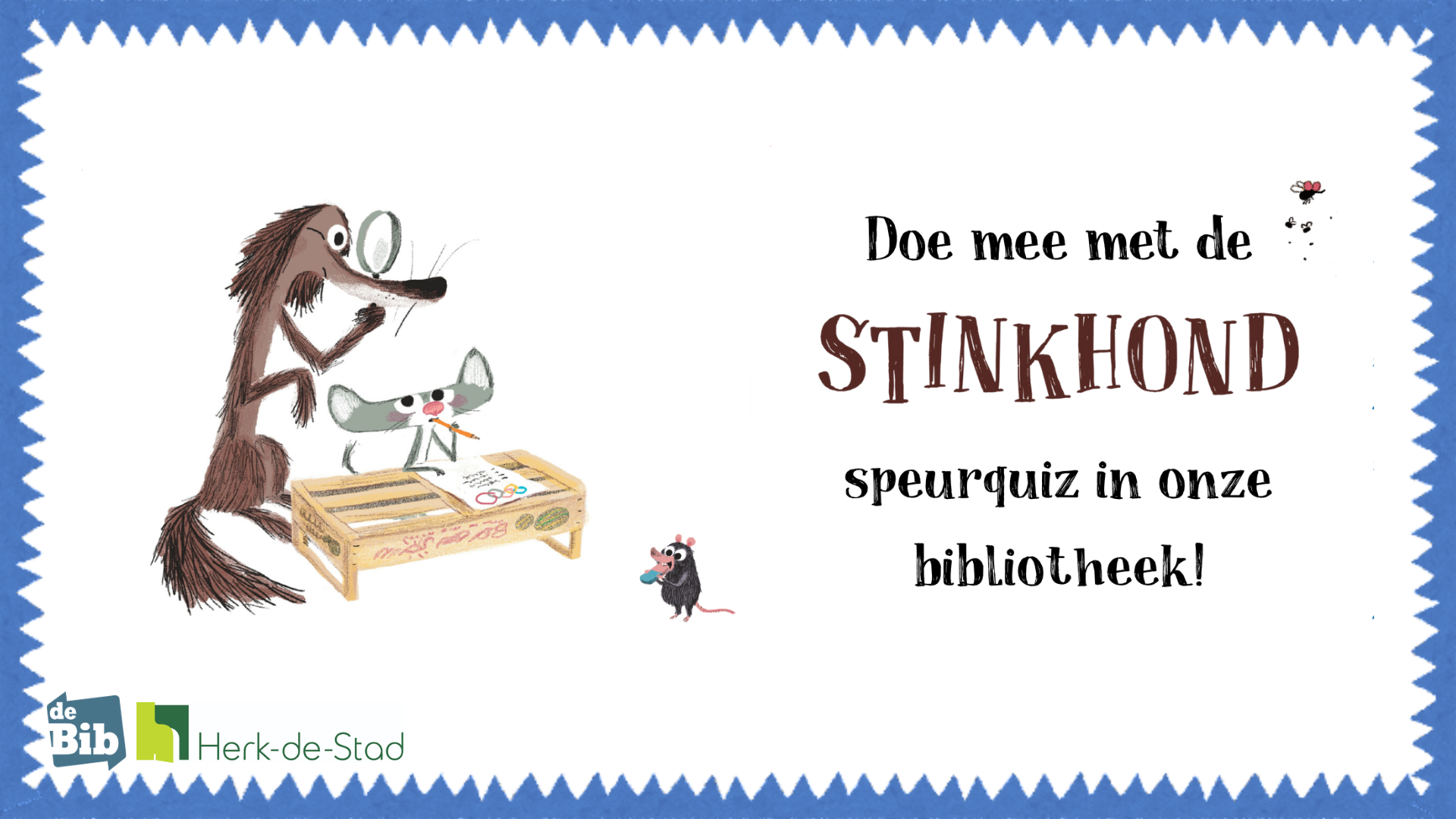 Stinkhond speurquiz banner
