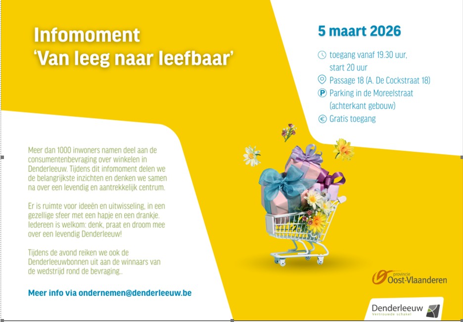Uitnodiging infomoment consumentenbevraging Van Leeg naar Leefbaar