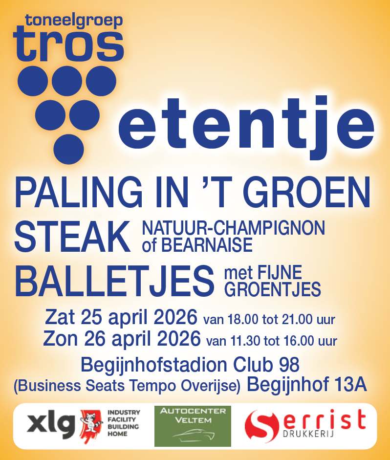 Affiche paling- en steakfestijn