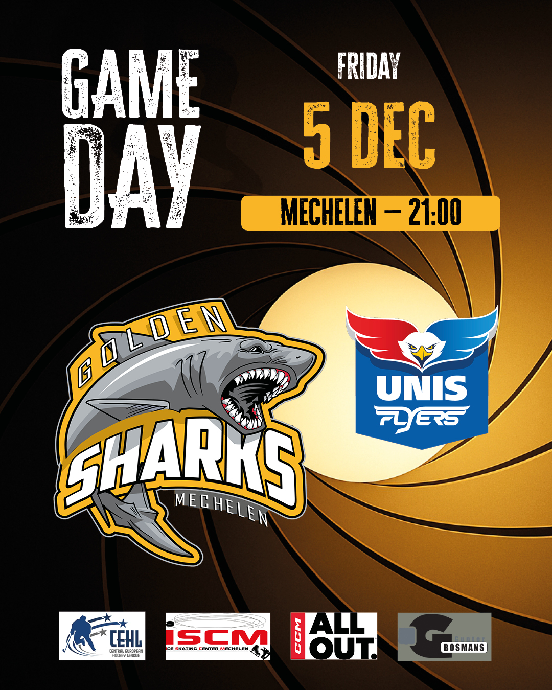 Mechelen Golden Sharks vs Unis Flyers Heerenveen