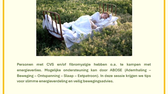 energieverlies en vermoeidheid