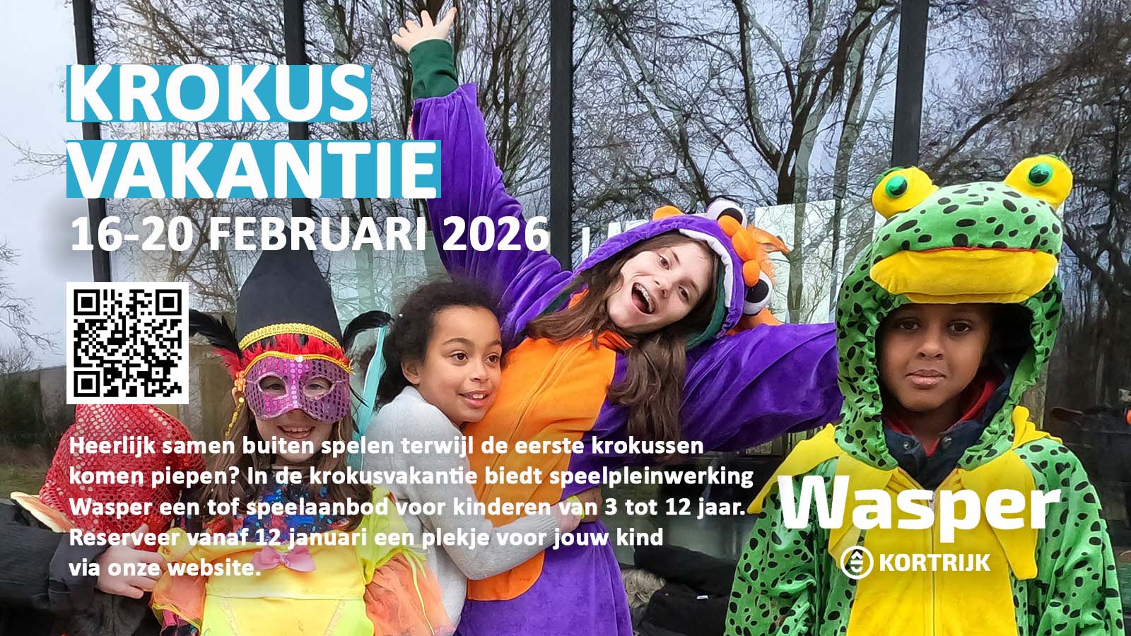 Wasper tijdens de krokusvakantie