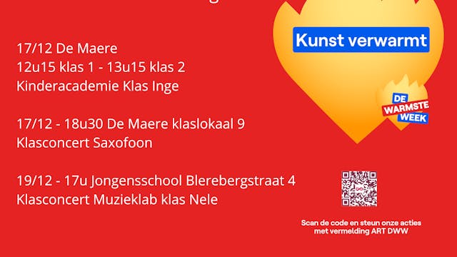 rode affiche met vlam warmste week