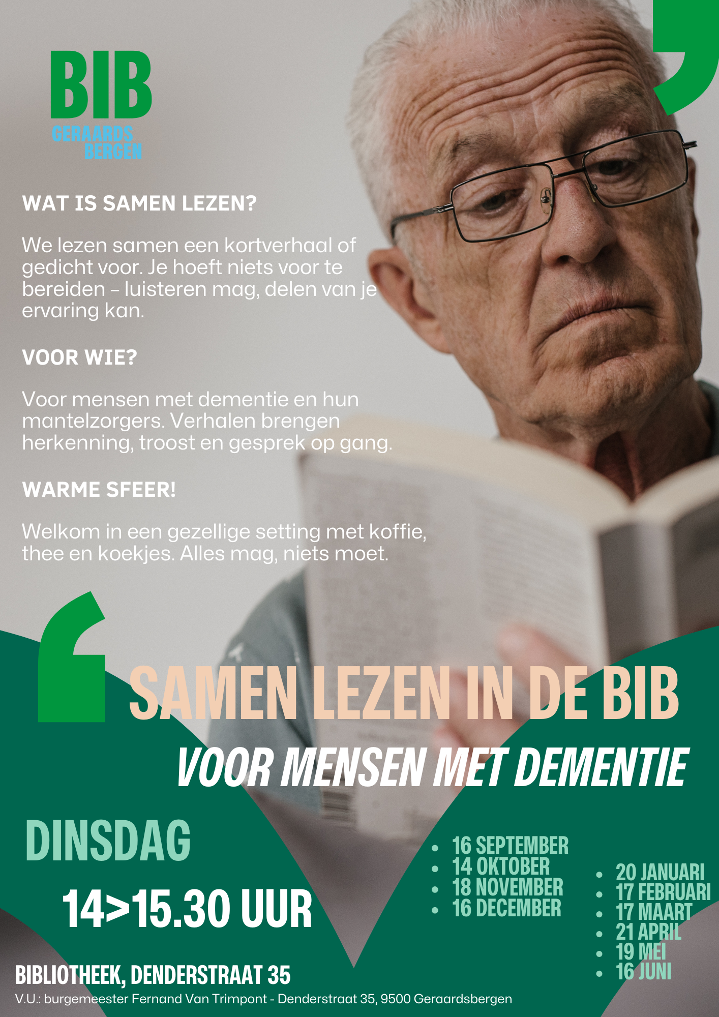 Affiche samen lezen met voor mensen met dementie