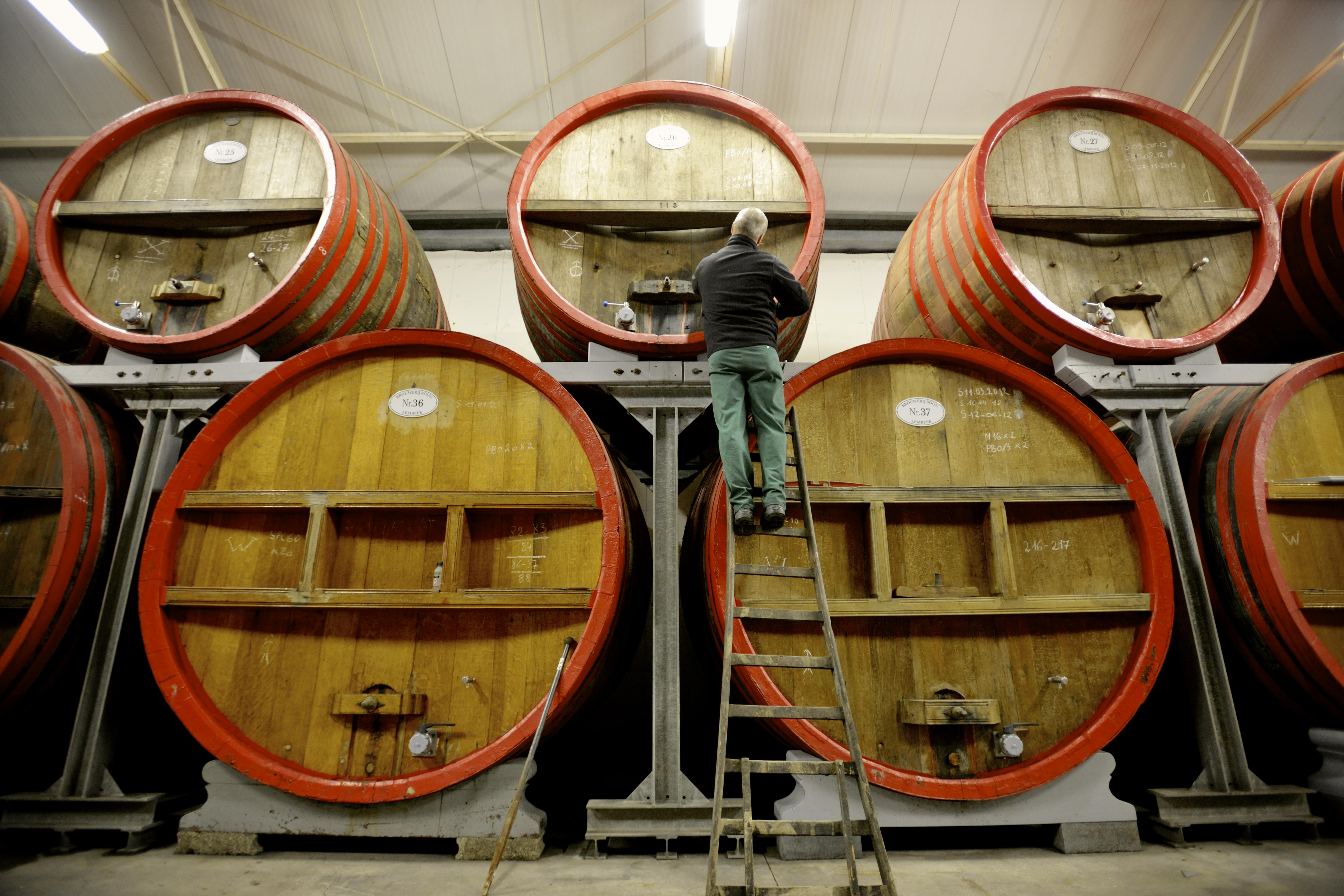 Vaten bij Brouwerij Boon