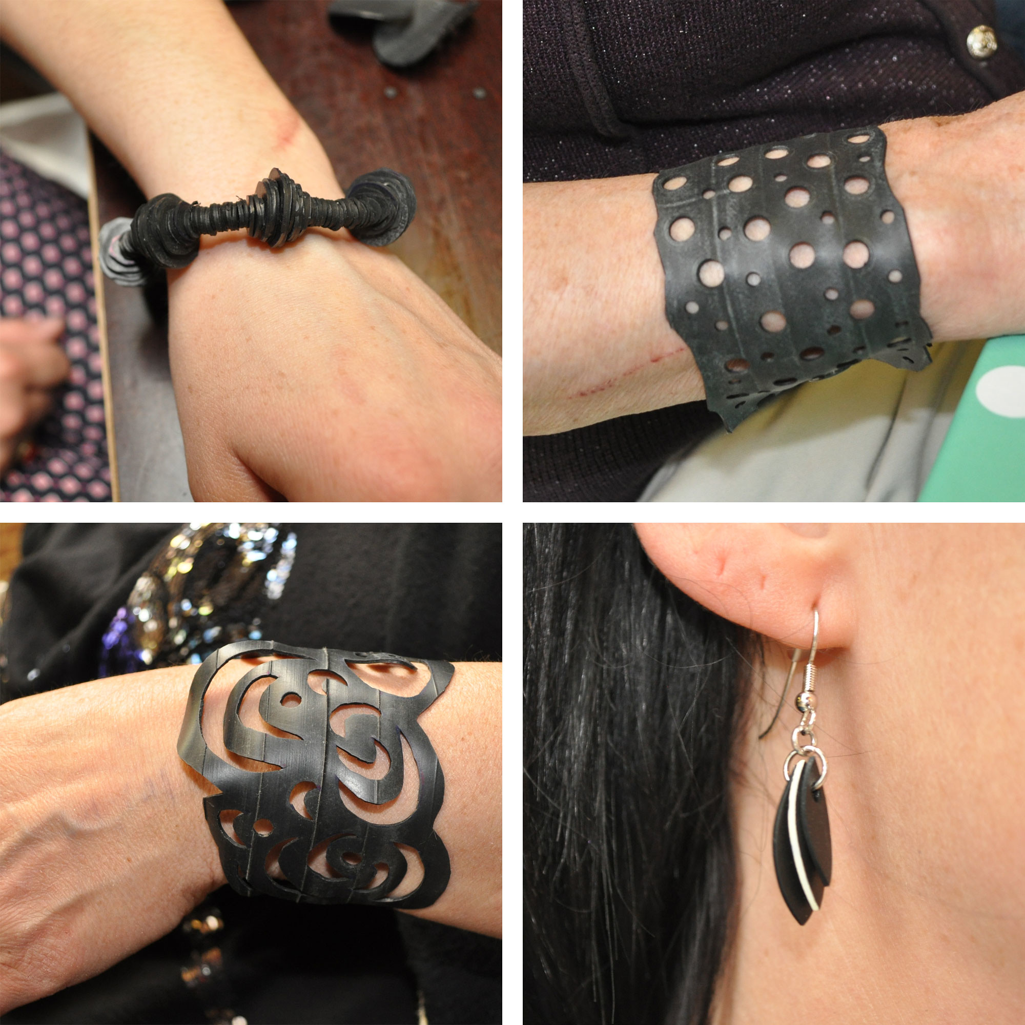 Sieraden van fietsbanden