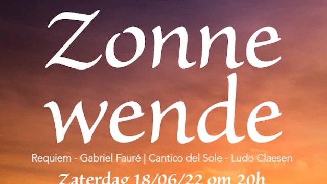 Zonnewende - affiche concert