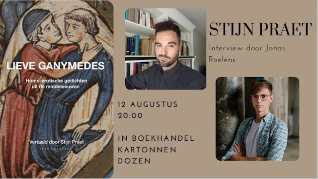 Cover van het boek Lieve Ganymedes en foto auteur