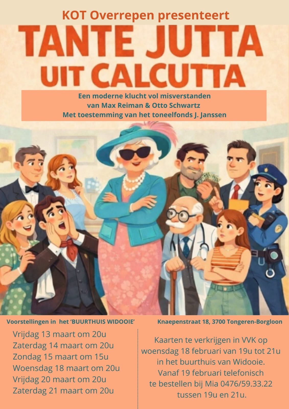 Advocaat Hans Hanneman, een vrolijke vrijgezel, heeft een fictief gezin opgebouwd ( vrouw,kind en schoonvader) en dit om van tante Jutta geldelijke steun te ontvangen.