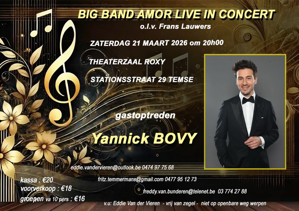 BIG BAND CONCERT MET YANNICK BOVY
