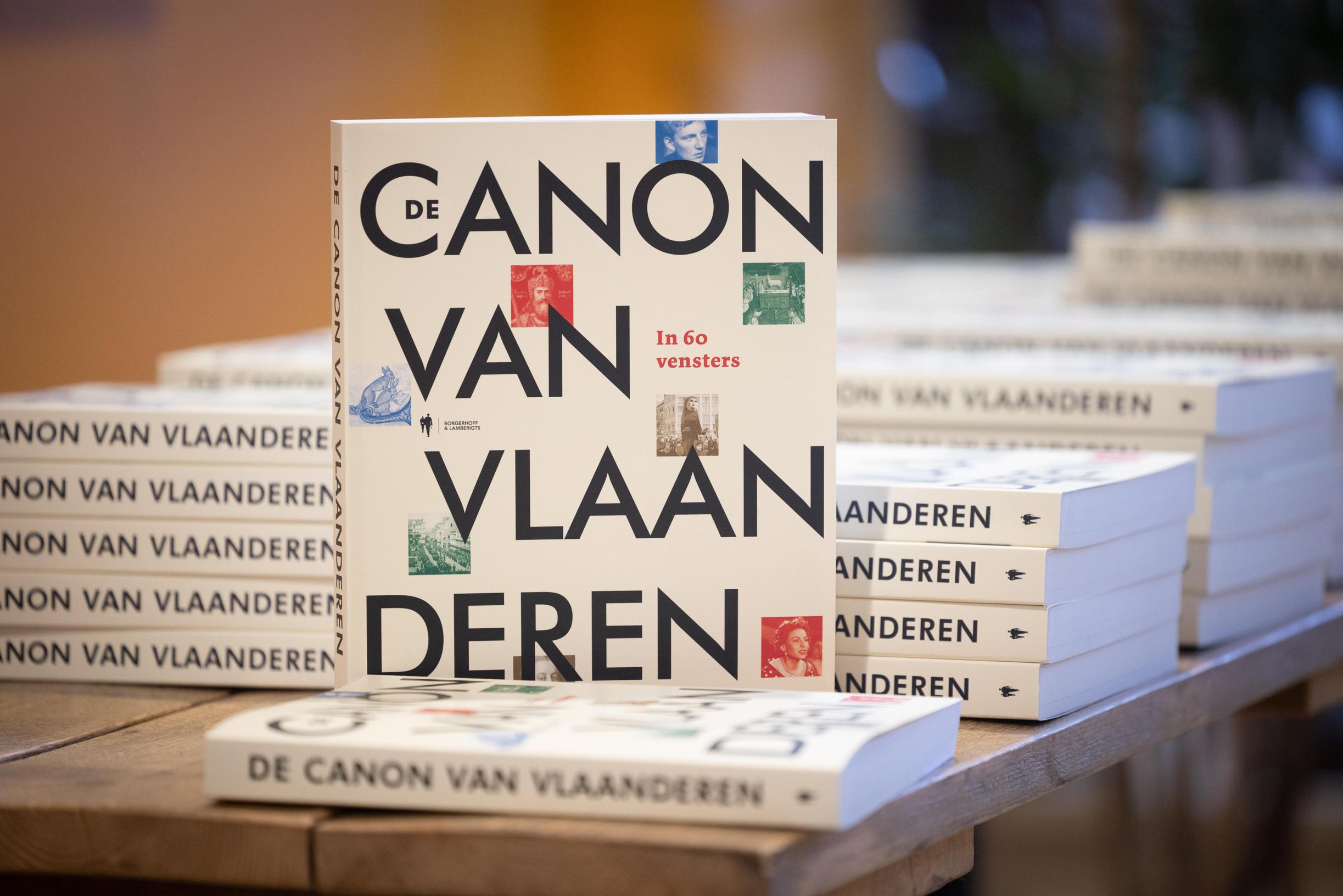 foto van de boeken : De Canon van Vlaanderen