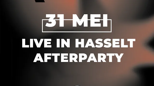 🍻Save the Date!🍻 31 mei 2026 – Afterparty Live in Hasselt bij CafeCafe!