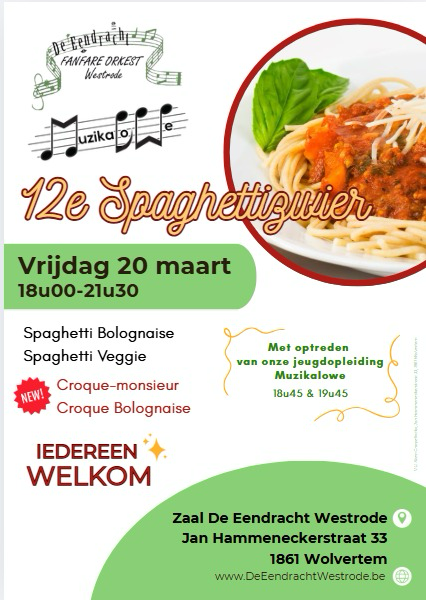 12e spaghetti zwier tvv jeugdwerking Muzikalowe 