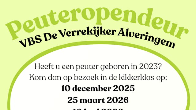 Peuteropendeurdag in VBS de Verrekijker