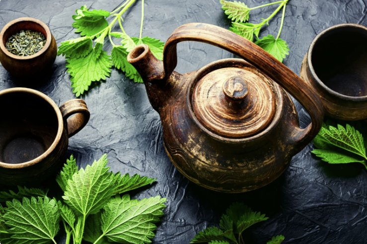 Brandnetel in kruidenthee