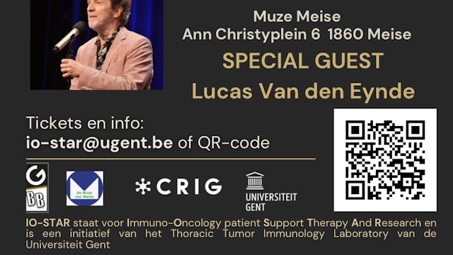 Benefietconcert met Lucas Van den Eynde tvv longkanker