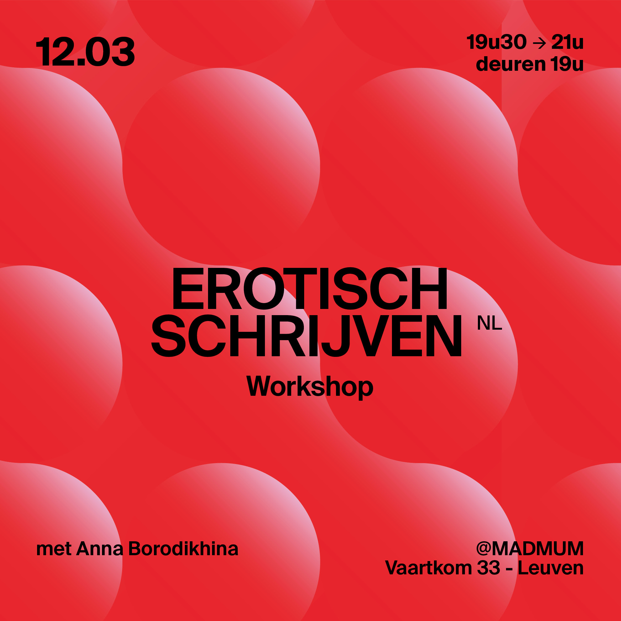 Verken hoe je erotiek kan doen leven op papier! Laat jouw woorden tintelen, vertragen, uitnodigen en verrassen in deze zinderende schrijfworkshop.