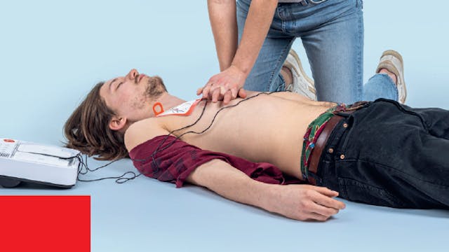 Themales reanimeren en defibrilleren